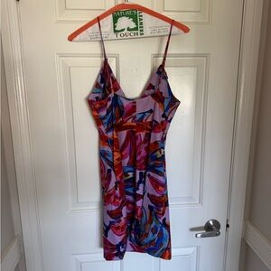 Farm Rio Cross Front Colorful Women's Dress Size Small